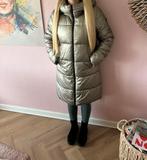 Geisha winterjas metallic brons goud maat M, Kleding | Dames, Geisha, Ophalen of Verzenden, Zo goed als nieuw, Maat 38/40 (M)