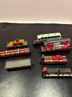 Diverse geladen platte marklin wagons, Hobby en Vrije tijd, Modeltreinen | H0, Wisselstroom, Wagon, Ophalen of Verzenden, Zo goed als nieuw