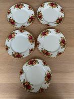 Royal Albert Old Country Roses 5 dessertborden (18,5 cm), Antiek en Kunst, Antiek | Servies compleet, Ophalen
