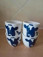 4 eierdopjes koe Friesland Campina, Ophalen of Verzenden, Porselein, Overige stijlen, Overige typen