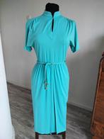 Vintage jurk, Ophalen of Verzenden, Zo goed als nieuw, Blauw, Onder de knie