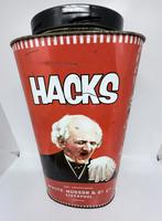 Grote vintage HACKS reclameblik – White Hudson, Liverpool, Verzamelen, Blikken, Ophalen of Verzenden, Gebruikt, Koek(jes), Overige merken