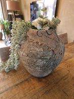 Decoratieve grote kruik, Huis en Inrichting, Woonaccessoires | Vazen, Steen, Gebruikt, Overige kleuren, 50 tot 75 cm