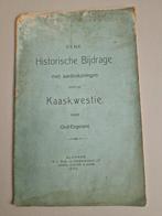 historische bijdrage over de Kaaskwestie, Ophalen of Verzenden, 20e eeuw of later, Gelezen