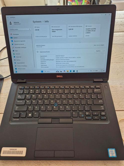 OP=OP    Dell latitude 5480 i5 8gb 250 gb ssd 14 inch, Computers en Software, Windows Laptops, Refurbished, 14 inch, SSD, 2 tot 3 Ghz
