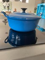 Gietijzeren pan, Huis en Inrichting, Keuken | Potten en Pannen, Ophalen of Verzenden, Zo goed als nieuw, Gietijzer, Koekenpan of Braadpan