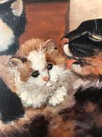 Poezen schilderij, Antiek en Kunst, Ophalen