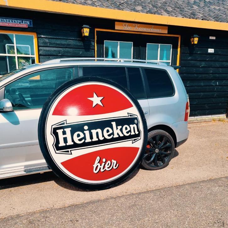Heineken Bier lichtbak schaal 150 cm (FH6000) De Kornschuur, Verzamelen, Biermerken, Zo goed als nieuw, Reclamebord, Plaat of Schild