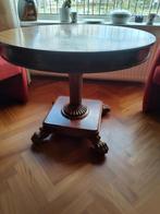 Ronde tafel, antiek, doorsnede 87,5cm, Ophalen, Gebruikt, Rond, 100 tot 150 cm