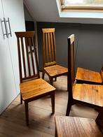 6 teak houten eetafelstoelen, Antiek en Kunst, Ophalen