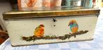 oud blik/ BIRDS voorraadblik/ blik met sleuteltje, Verzamelen, Blikken, Ophalen of Verzenden, Gebruikt, Overige, Overige merken