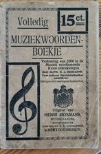 Volledig Muziekwoordenboekje – A.G.J. Mosmans 1500 Begrippen, Ophalen of Verzenden, Artiest