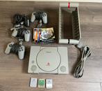PlayStation 1 set met 100 spelletjes, Spelcomputers en Games, Ophalen, Zo goed als nieuw, Met 3 controllers of meer, Met games