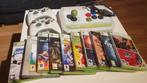 XBOX 360 & controllers + Hori EX2 fighting stick + 12 games, Ophalen of Verzenden, Gebruikt, Met 3 controllers of meer, Met games