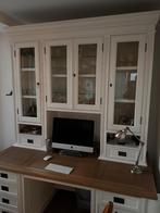 Bureau met kast, Ophalen, Eikenhout, 50 tot 100 cm, Zo goed als nieuw