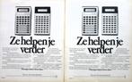 13 vintage reclames advertenties rekenmachine 63-86 TI Seiko, Ophalen of Verzenden