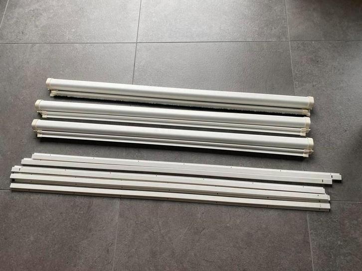 Rolhor, insectenhor 3 stuks wit BXH 123x131 cm., Doe-het-zelf en Verbouw, Deuren en Horren, Gebruikt, Overige typen, Minder dan 200 cm