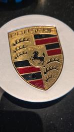 4 Porsche originele wielnaaf kappen in kleur, Auto diversen, Wieldoppen, Ophalen of Verzenden, Zo goed als nieuw