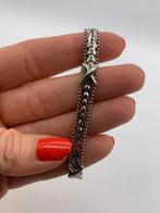 V386 Prachtige zilveren armband Milor Italy, Sieraden, Tassen en Uiterlijk, Armbanden, Ophalen of Verzenden, X, Zilver, Zilver
