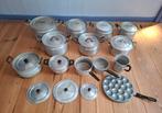 Diverse vintage aluminium pannen., Ophalen of Verzenden, Gebruikt, Aluminium, Pannenset