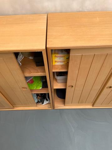 Mooie kast systeem beukenhout beschikbaar voor biedingen