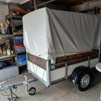 Leuke marktkraam geheel compleet  1,20 x 4 mtr , 6 schragen, Ophalen, Gebruikt