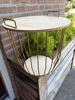 Bijzettafel / Deken- opbergmand, Huis en Inrichting, Tafels | Bijzettafels, Ophalen, Minder dan 45 cm, Minder dan 55 cm, Gebruikt