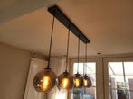 Hanglamp met 4 glazen bollen, Huis en Inrichting, Ophalen, Zo goed als nieuw, Glas, 75 cm of meer