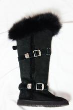 AUSTRALIA LUXE COLLECTIVE bont laarzen maat 39, Kleding | Dames, Schoenen, Hoge laarzen, Verzenden, Zwart, Zo goed als nieuw