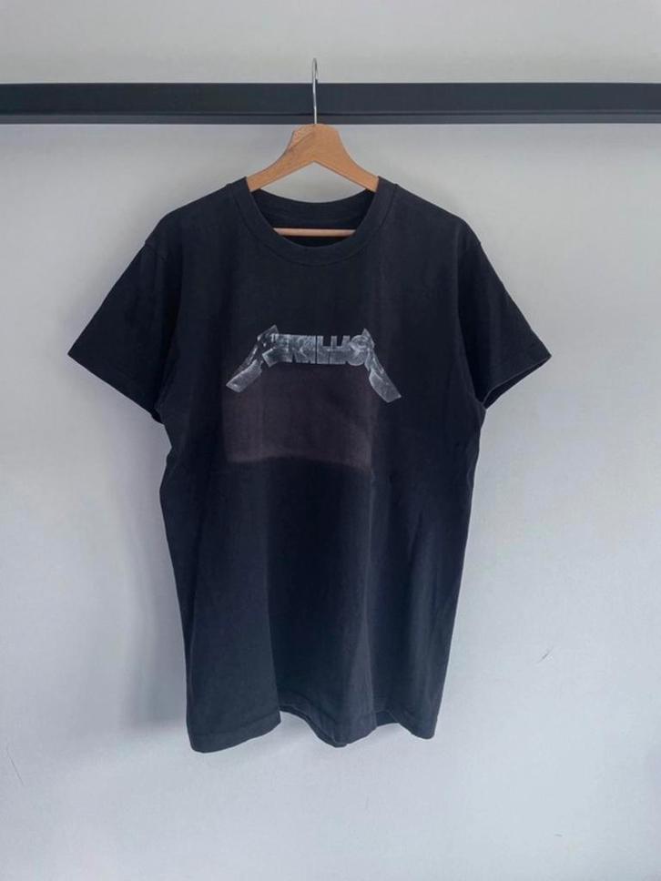 Vintage 90s Metallica The Black Album Tee, Kleding | Heren, T-shirts, Gedragen, Maat 52/54 (L), Zwart, Ophalen of Verzenden