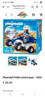 Playmobil Politie quad 3655, Ophalen of Verzenden, Zo goed als nieuw
