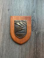 Gorch Fock messing wapen op houten schild, Antiek en Kunst, Ophalen of Verzenden