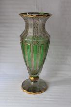 Antieke Art Deco monumentaal Boheems kristal vaas, Antiek en Kunst, Antiek | Glas en Kristal, Ophalen of Verzenden