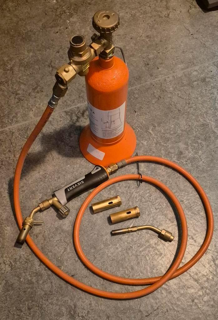 Sievert Goudsmid branderset, Doe-het-zelf en Verbouw, Gereedschap | Lasapparaten, Zo goed als nieuw, Overige typen, 250 ampère of meer