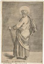 Marco Dente di Ravenna gravure "S. Simon", kopie, met oplegv, Ophalen
