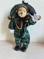Porseleinen Pop Clown harlekijn, Verzamelen, Poppen, Ophalen of Verzenden, Zo goed als nieuw, Pop