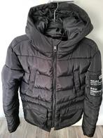Jongensjas winterjas zwart capuchon maat 158 164 zgan, Coolcat, Ophalen of Verzenden, Zo goed als nieuw, Jongen