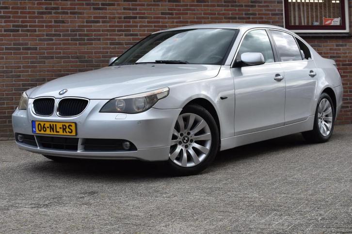 BMW 5-serie 520i Executive '03 Leder Cruise Navi, Auto's, BMW, Bedrijf, Te koop, 5-Serie, ABS, Airbags, Airconditioning, Alarm