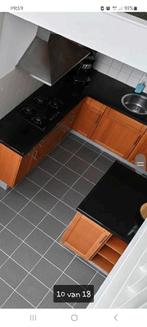 Werkblad keuken van zwart graniet, Huis en Inrichting, Keuken | Keukenelementen, Ophalen, Zwart, 150 tot 200 cm, Zo goed als nieuw