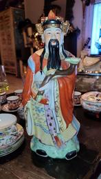 Zeldzaam Chinees Famille Rose Lu Xing God Beeld, Ophalen of Verzenden