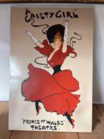 Affiche "A Gaiety Girl" Prince of Wales Theatre, Antiek en Kunst, Ophalen