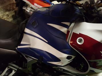 Honda XRV 750 Africa Twin Bagster tankhoes RD07+A wit-blauw