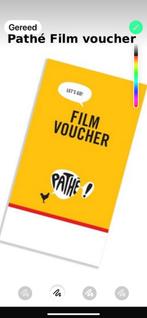 6 voucher kaarten, Vrijkaartje alle films