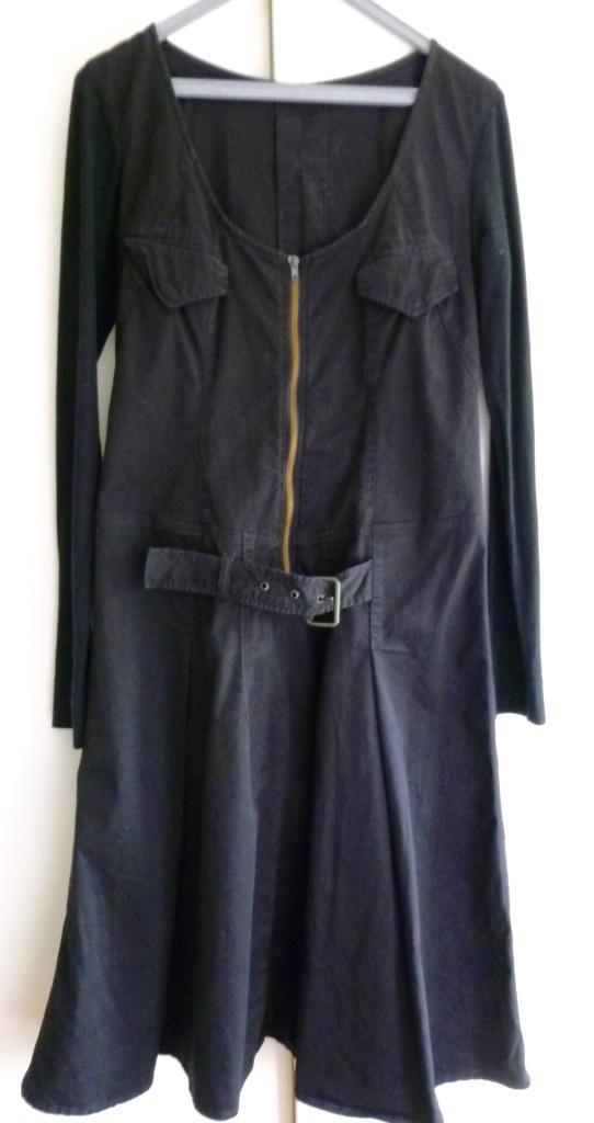 z.g.a.n. IKKS zwarte lange jurk maat 40-42., Kleding | Dames, Jurken, Zo goed als nieuw, Maat 38/40 (M), Zwart, Onder de knie