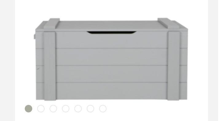 Houten (speelgoed)kist Woood, beton Grijs, Kinderen en Baby's, Kinderkamer | Inrichting en Decoratie, Gebruikt, Ophalen