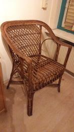 Rotan stoel. Koloniale stijl. Vintage, Riet of Rotan, Gebruikt, Koloniaal/vintage, Bruin