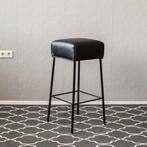 6x Montis Samba barkruk zwart leder - hoog model, Huis en Inrichting, Barkrukken, Niet ingevuld, Niet ingevuld, Leer, Ophalen of Verzenden