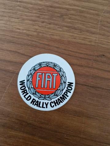 049 Fiat World Rally Champion Sticker beschikbaar voor biedingen