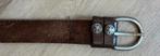 Kinder riem Cowboys belt  echt leer  65 cm  donkerbruin, Bruin, Echt leder, Minder dan 95 cm, Ophalen of Verzenden