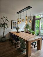 Massieve eikenhouten eettafel 280 cm x 110 cm, Huis en Inrichting, Tafels | Eettafels, Ophalen, 100 tot 150 cm, Eikenhout, 200 cm of meer